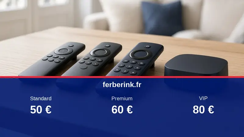 Offres Ferberink : Standard 50 euros, Premium 60 euros, VIP 80 euros, ferberink.fr